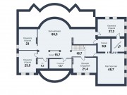 Продажа дома Идиллия 976 м² Калужское шоссе - Цоколь - plan_c