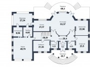 Продажа дома Идиллия 1319 м² Калужское шоссе - 1 этаж - plan_1