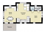 Продажа дома Монплезир-Пушкино 222 м² Киевское шоссе - 1 этаж - plan_1